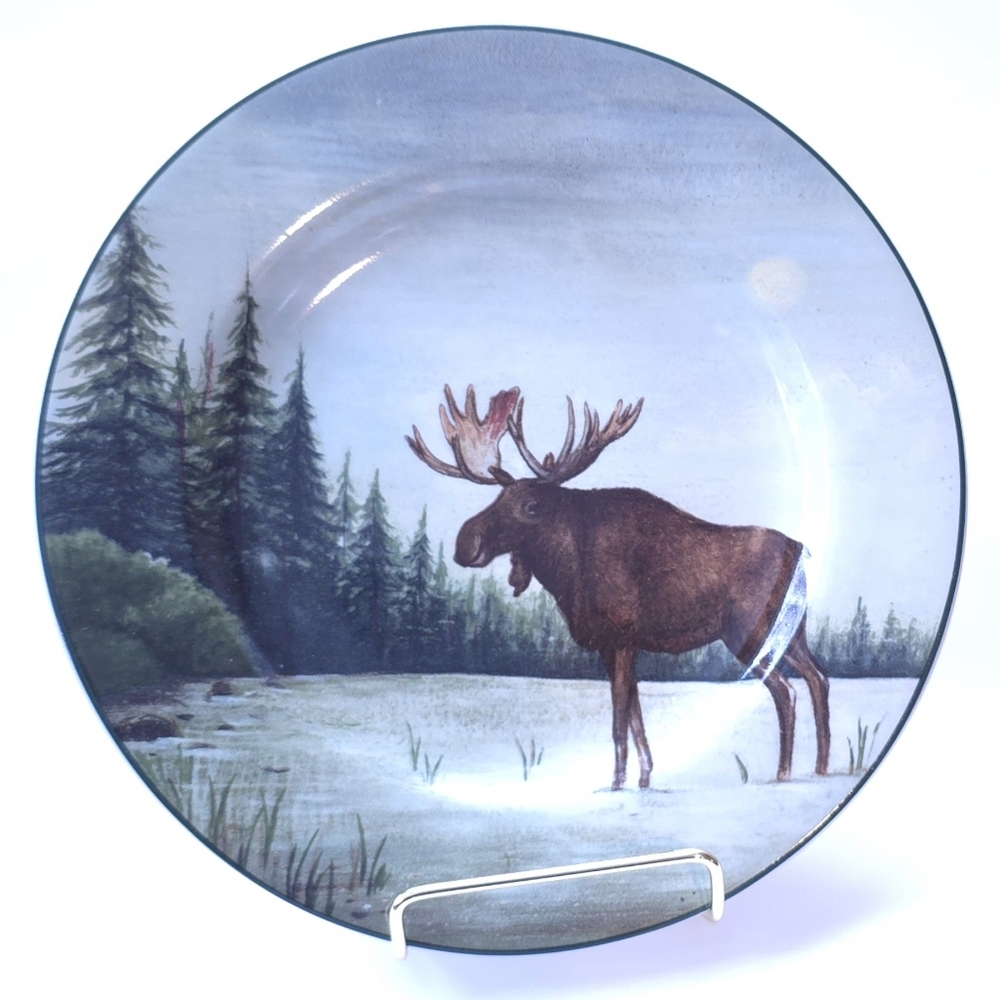 Moose Plate Designed by David Carter Brown Made in Sakura‎ Indonesia